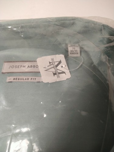 Joseph Abboud 34/35 Green Dress Shirt Long Sleeves Regular Fit No Iron NEW - Picture 3 of 6