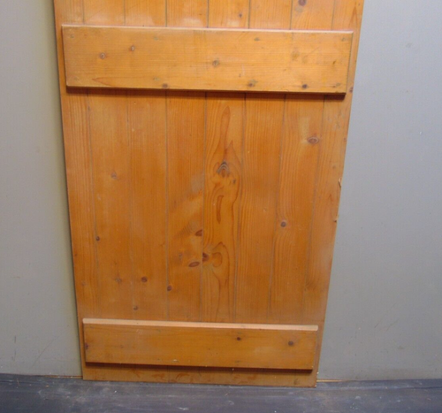 Door Doors Plank Ledge Reclaimed Wooden Pine 76 1/2 " x 29 1/2 "603D - Picture 6 of 6