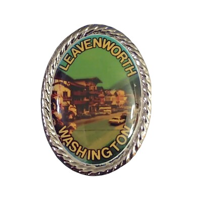LEAVENWORTH WASHINGTON Travel Pin - Bavarian Style Village Cascade Mountains