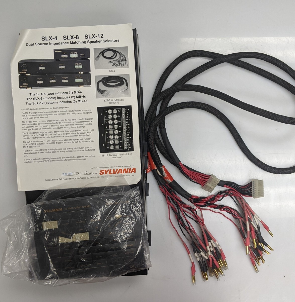 SYLVANIA SLX-8 Dual-Source Impedance-Matching Speaker Selectors