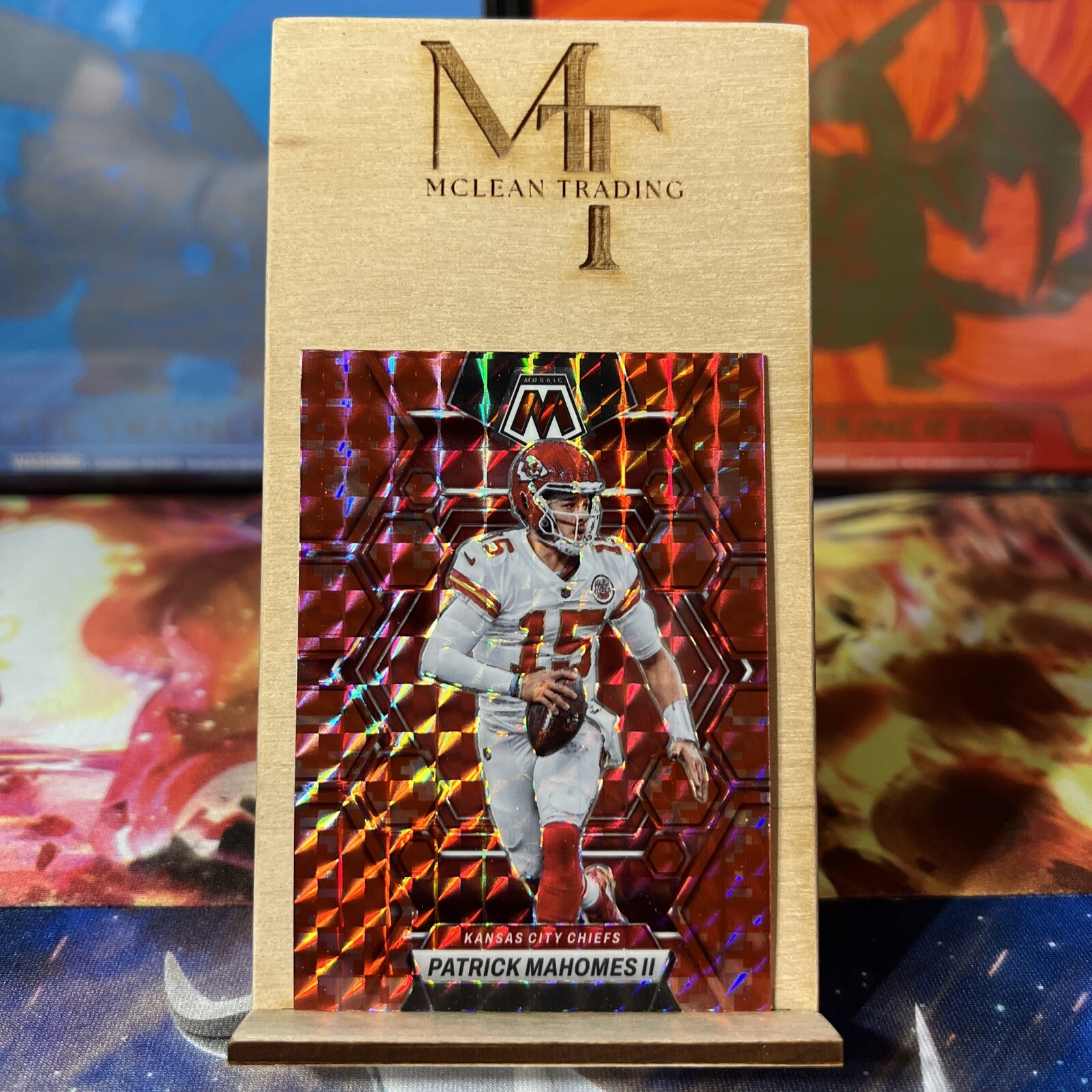 2023 Panini Mosaic Patrick Mahomes II No. 109 Camo Red Mosaic Chiefs