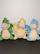 McDonald's Neopets Blue Yellow Green Scorchio Dragon 2004 Plush Stuffed Animal