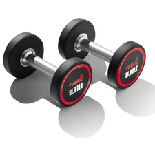 DUMBBELL PAIRS 5/10/15/20/25/30/35/40/45/50 Lbs Polyurethane Round