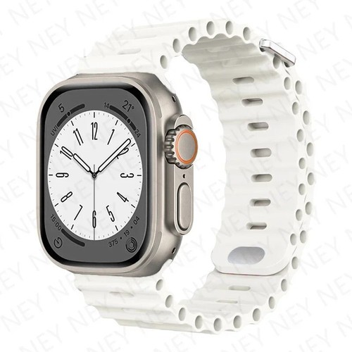 Silicone Strap for Apple Watch, Ultra Band 2, 49mm, 9mm, 8mm, 7, 45mm. - Photo 7 sur 23