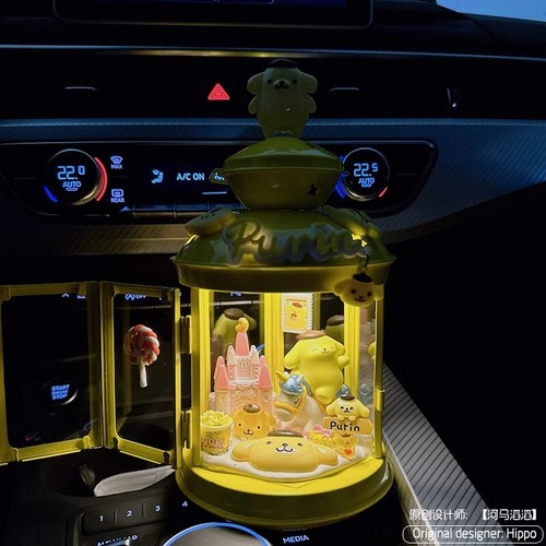 Pompompurin Night Light 3-tone Light Lamp Led Model Lamps Pendats Decoration - Picture 3 of 5