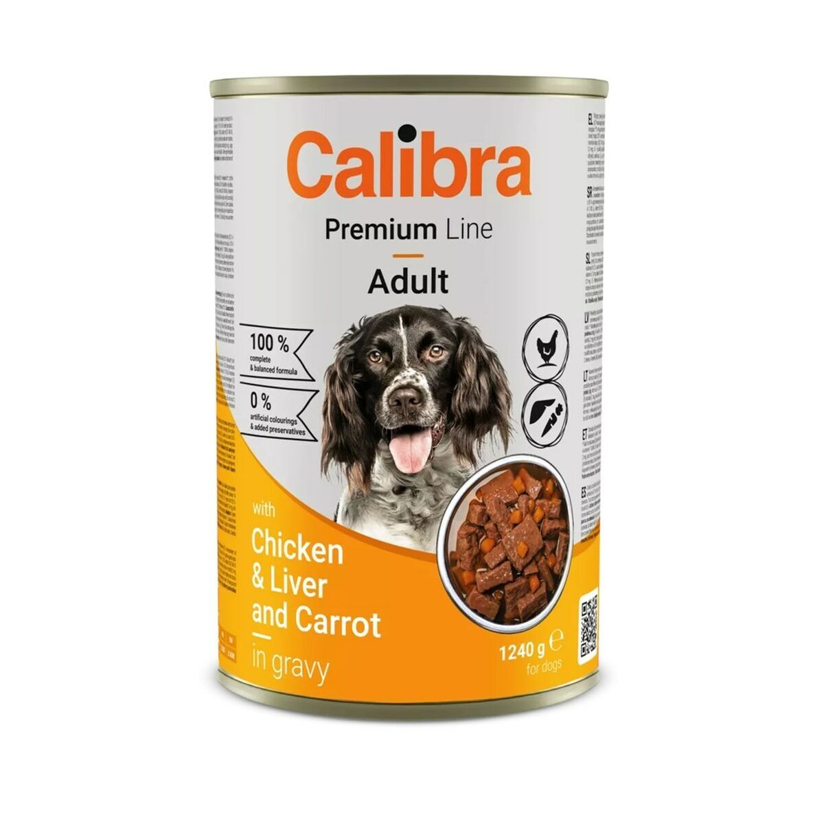 Cibo umido Calibra CALIBRA Premium Line Adult Chicken with liver and carrot P