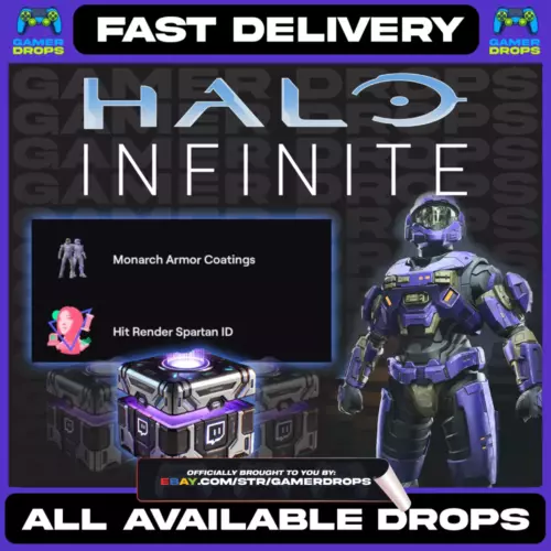 HALO INFINITE - TWITCH DROPS - MONARCH ARMOR COATING + HIT RENDER SPARTAN ID!