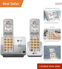 Expandable DECT 6.0 Cordless Phone Set with Caller ID & Quiet Mode - Silver