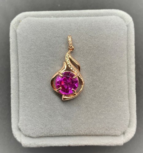 4.65 Ct Certified Heated Color Changing Alexandrite in 18k Gold Plated Sterling - Picture 8 of 11
