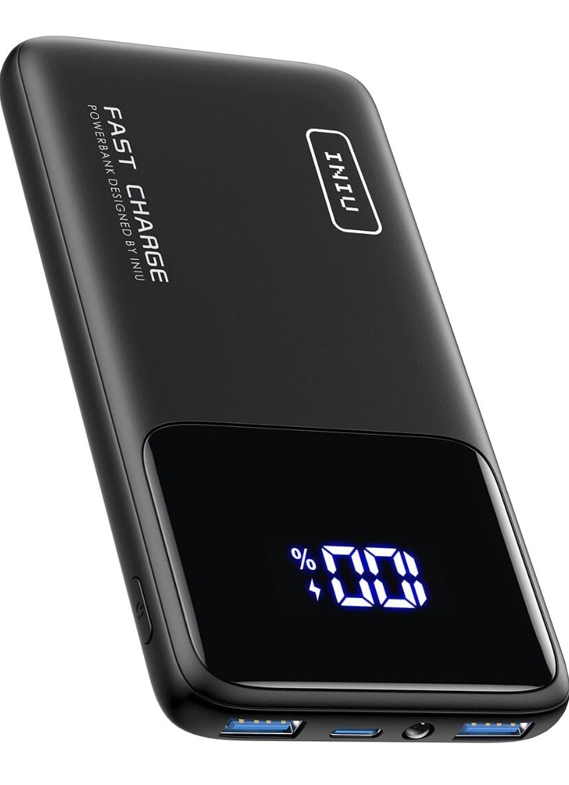 Batterie externe pour voyage INIU 10500mAh, chargeur rapide portable de randonnée
