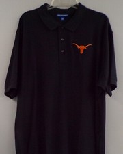 University of Texas Longhorns NCAA Mens Embroidered Polo XS-6X, LT-4XLT New