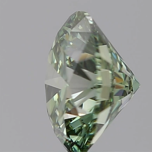 1.28 CT Round Green VVS2 Lab Grown Diamond For Engagement Ring IGI Certified - Video 1 of 1