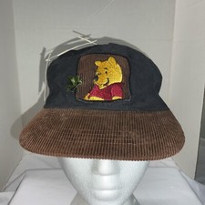 Vtg Winnie The Pooh Baseball Cap Child Hat Corduroy Tags