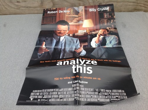 1999 Analyze This Original Movie House Full Sheet Poster