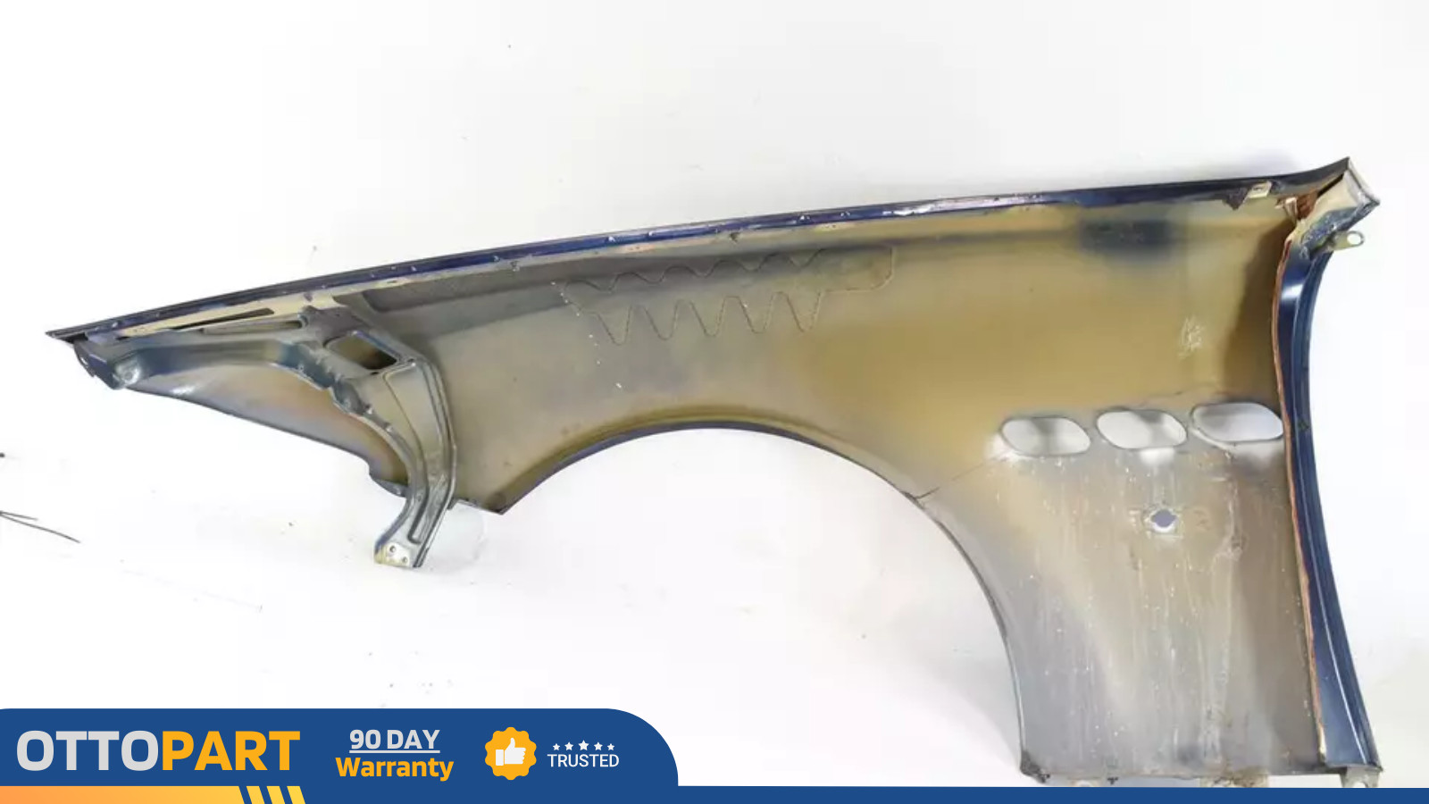04-12 Maserati Quattroporte M139 Right Passenger Side Fender Panel Dark Blue OEM