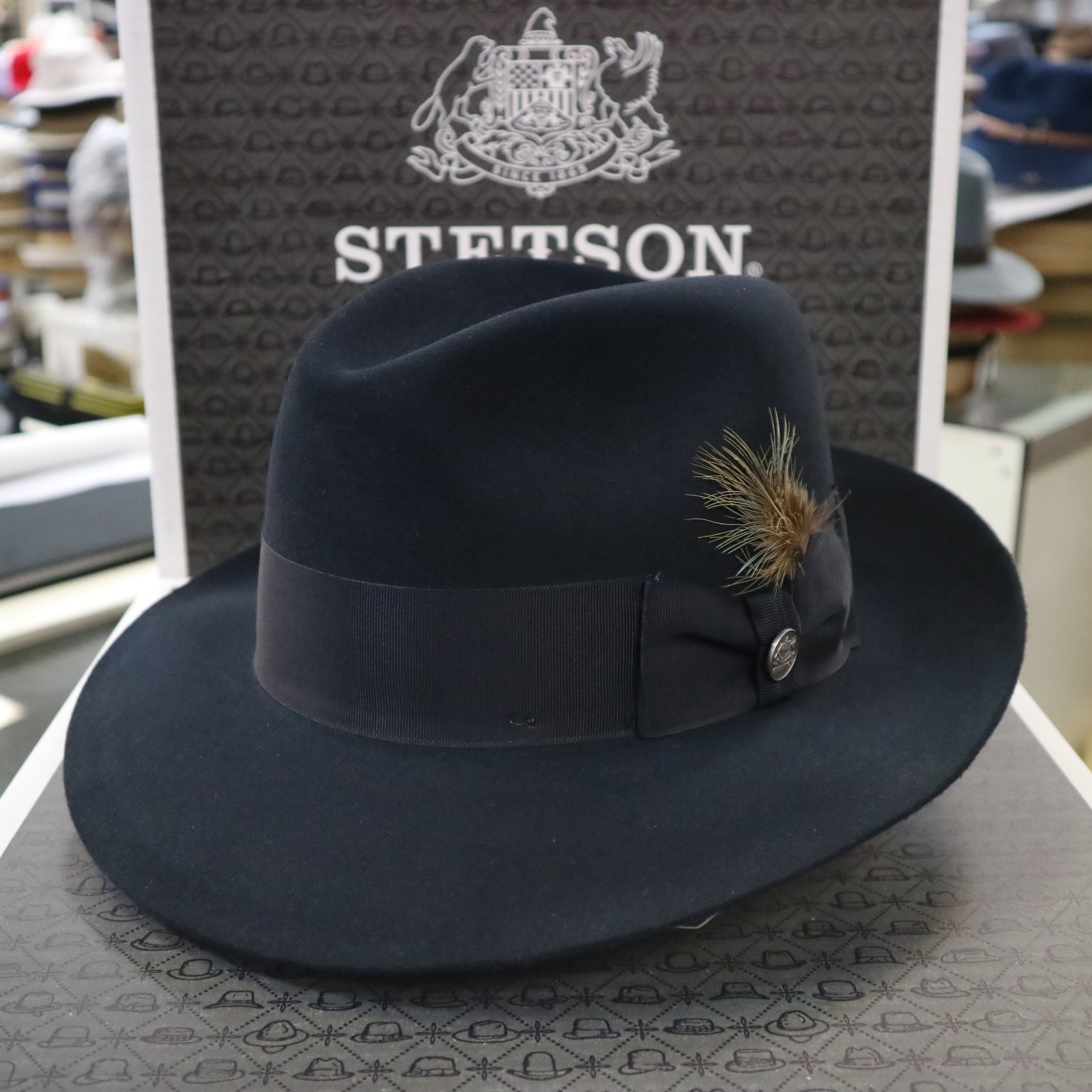 Купить STETSON TEMPLE NAVY BLUE FUR 