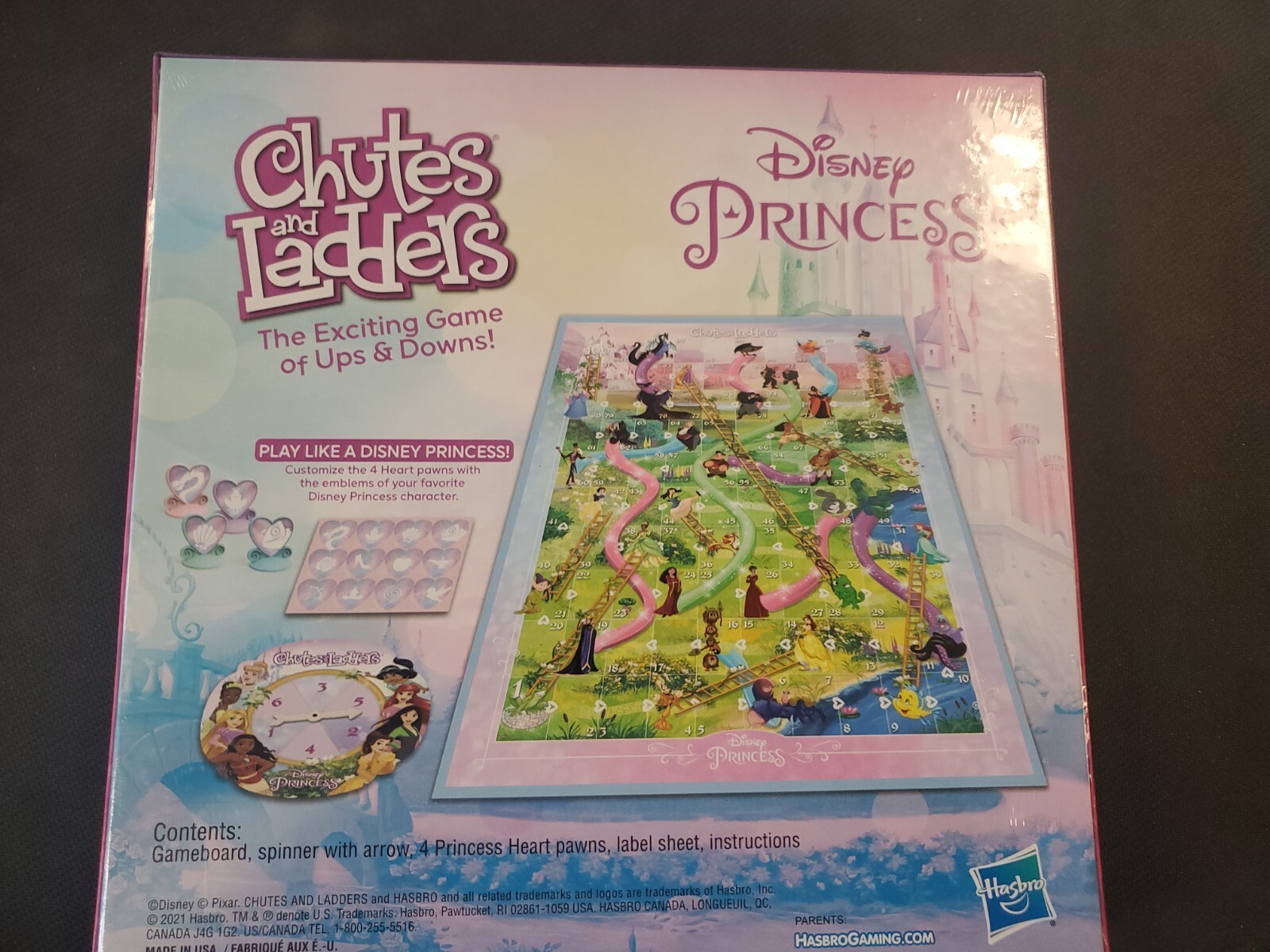 Hasbro Gaming Chutes and Ladders: Disney Princess Edition Board Game for  Kids Ages 3 and Up, Jogo pré-escolar para 2-4 jogadores (Exclusivo da  ) em Promoção na Americanas