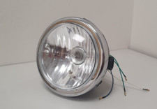 7" Black Round Motorcycle Headlamp Headlight Unit