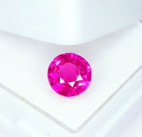 Loose Gemstone 1.87 Ct Natural Pink Sapphire Untreated Certified Round Cut Gems - Picture 10 of 10