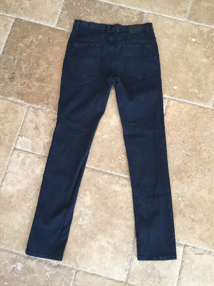 Pantalones de mezclilla ajustados Tavik Valley Deepest azul marino/negro para hombre talla 30/31 1/2" Foto 4 de 4