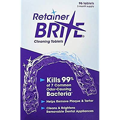Retainer Brite Tablets for Cleaner Retainers and Dental Appliances