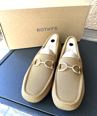 NEW ROTHY S The Double Bit Driver Women's sz 11 toasted Almond Shoes