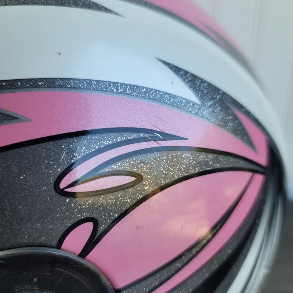 Z1R Stance Motorcycle Helmet Full Shield Clear Gray Pink Black Sz Small - Изображение 4 из 4