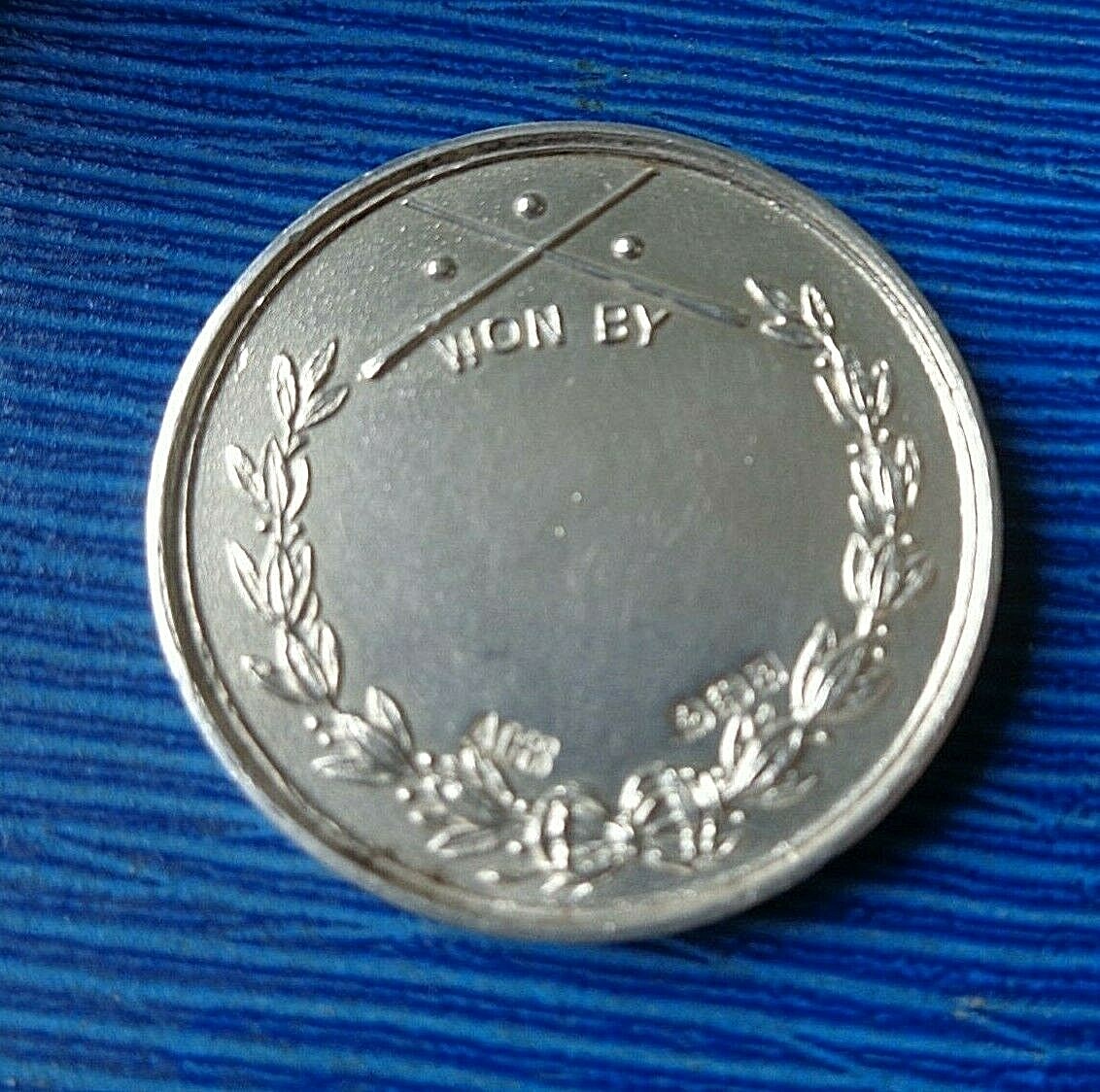 Vintage Sterling Silver Billiards or Snooker Fob Medal h/m 1929 - ST. DUNSTANS thumbnail 3