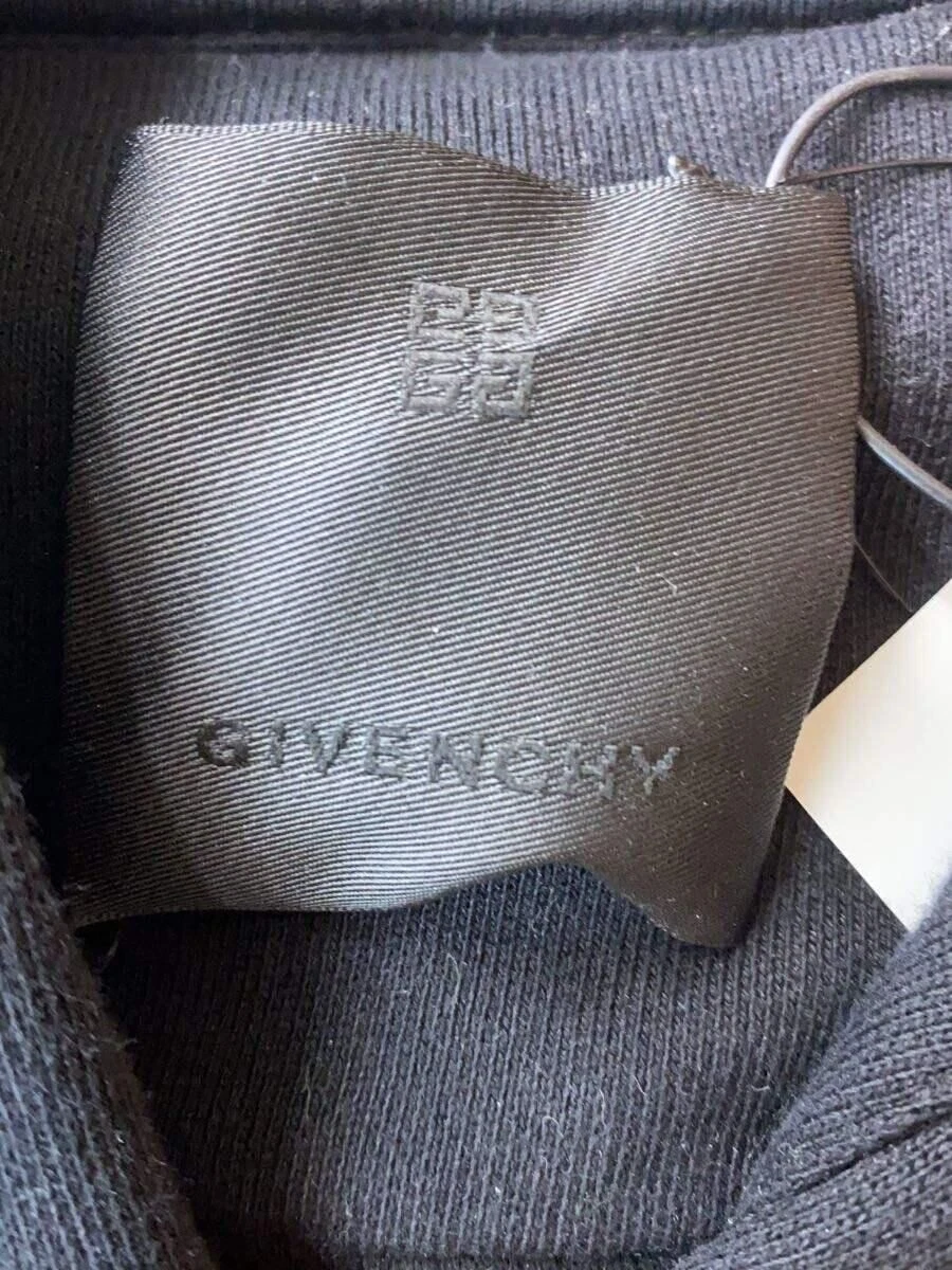 GIVENCHY Felpa con Cappuccio 22SS 4G Ricamo S Cotone Nero BMJ0CQ3Y6V Usata