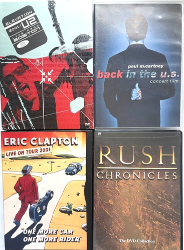 ROCK LOT ~ FOUR DVD's ONE LOW PRICE! ~ ERIC CLAPTON~ U2 ~ RUSH ~PAUL McCARTNEY - Picture 3 of 4