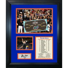 Framed Florida Gators 2025 Champs Walter Clayton Jr Facsimile Auto 11"x14" Photo