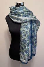 NWT Sharco 100% Silk Floral Scarf