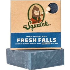 5x Dr. Squatch Fresh Falls 5oz All Natural Bar Soap for Men with Zero Grit  6 