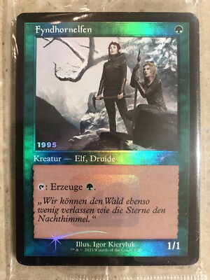 MTG Retro Frame Fyndhornelfen Foil Promo Card 30th Anniversary | eBay MTG Retro Frame Fyndhornelfen Foil Promo Card 30th Anniversary | eBay