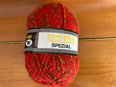 Eskimo Spezial: 1 Wolldogge: rot mit etwas grün meliert