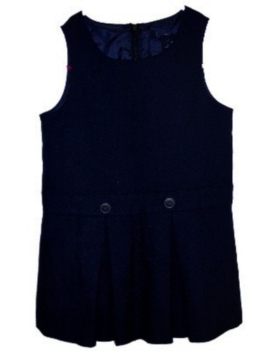 LANDS END Classic Navy School Uniform Top of Knee Jumper Dress Girls 12+ NEW