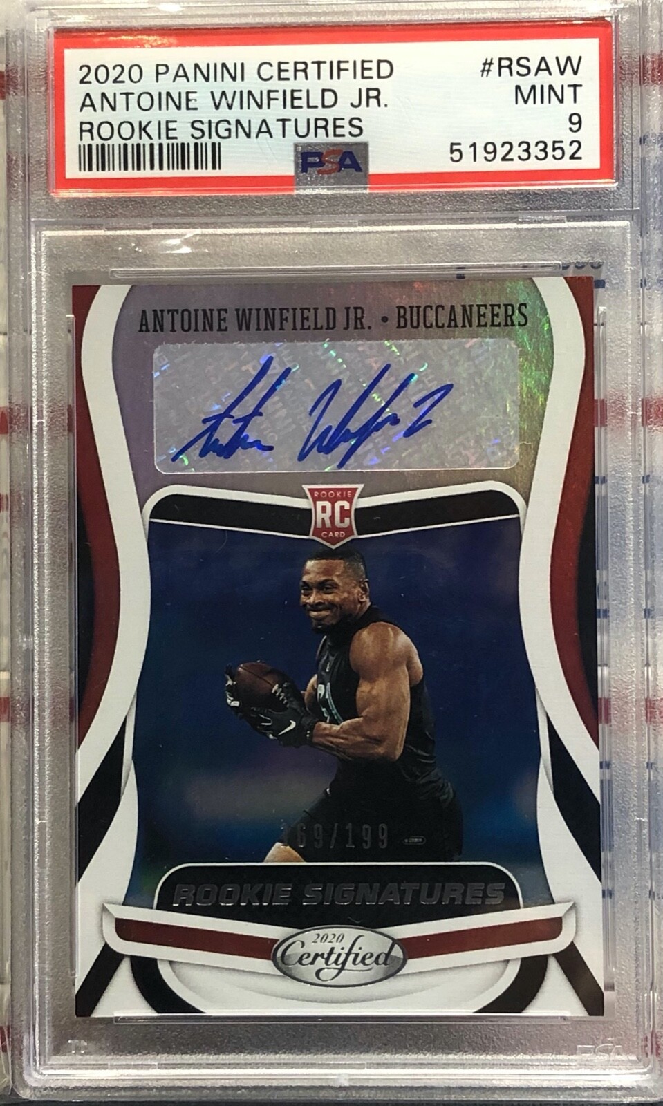 Antoine Winfield Jr. Panini Certified Rookie Signatures #RSAW Base