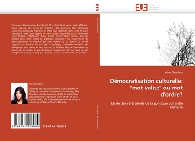 Alice Chamblas | Démocratisation culturelle: mot valise ou mot d''ordre? | Buch
