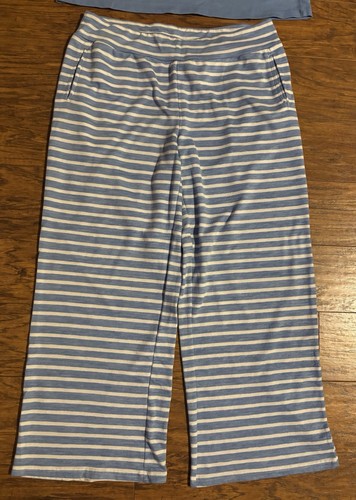 MUK LUKS Women's 2-piece Pajama Lounge Matching Set Blue Size L Large V-Neck Top - Picture 2 of 10