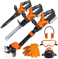 3-in-1 Kids Yard Tools - Kids Weed Wacker Toy, Kids Leaf Blower  Chainsaw, Kids