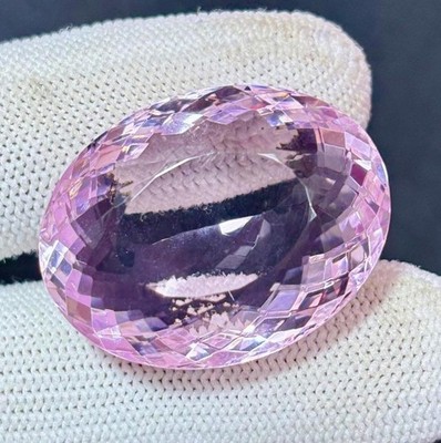 Certified 100 Ct Oval Cut Brazilian Natural Light Pink Color Topaz Gemstone