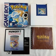 Pokemon Blue Version Complete Box Nintendo GameBoy Authentic Manuals New Battery