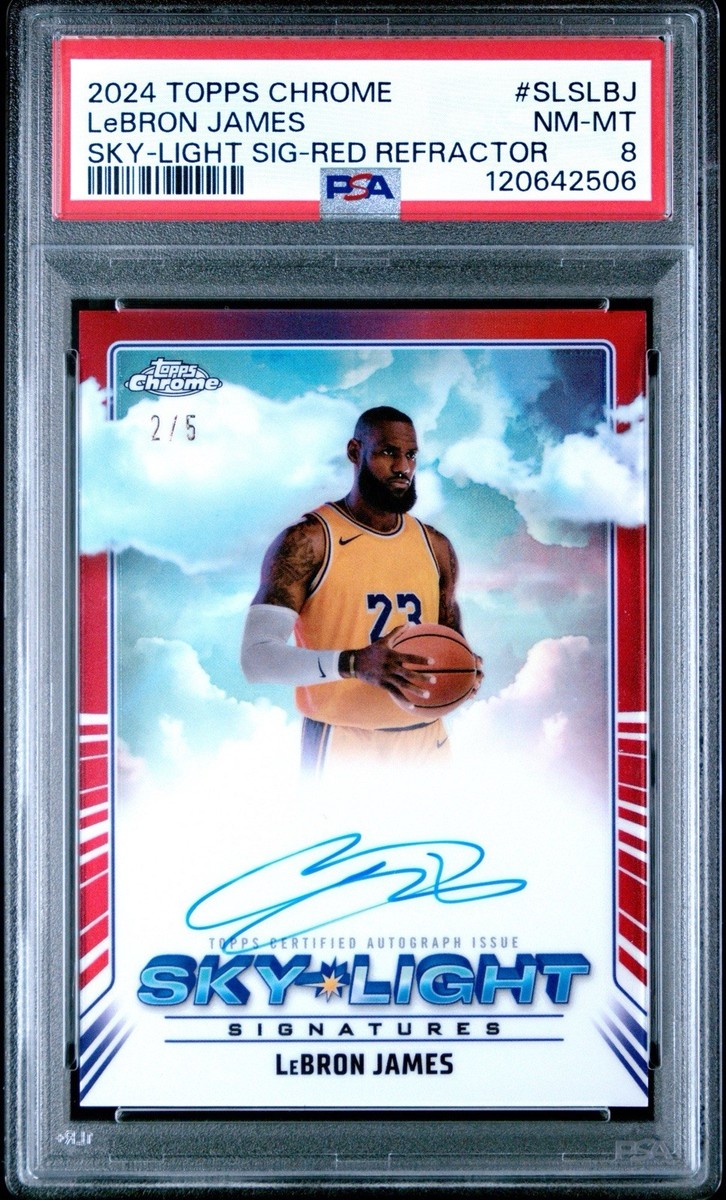2024-25 Topps Chrome - Sky-Light Signatures LeBron James Red