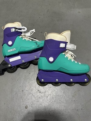 Roces 1992  (Teal & Purple)Inline Roller Skates Mens 10US