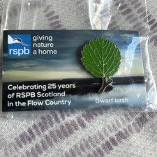 RSPB Scotland Dwarf Birch Pin Badge