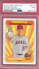 2018 Topps Heritage ~ SHOHEI OHTANI ~ RC Rookie Performers ~ PSA 9 MINT DODGERS