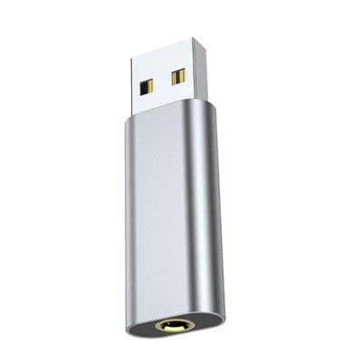 USB auf 3,5 mm Audio Jack Adapter Mini 2 in 1 für Kopfhörer Laptop Headsets