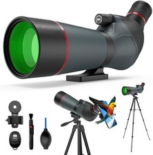 Gosky 20-60x65 Spotting Scope with Full Size Tripod, Phone Adapter, Controlle...