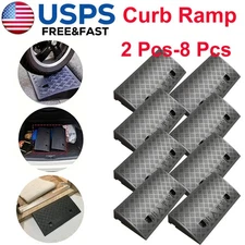 Curb Ramp Portable Lightweight Heavy Duty Plastic Threshold Ramp for Driveway US