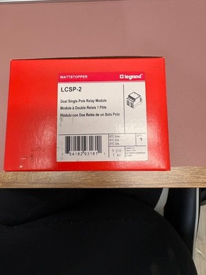 LEGRAND DUAL SINGLE POLE RELAY MODULE # LCSP-2